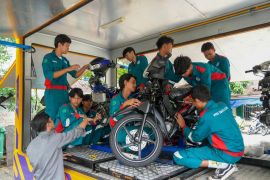 Pelajar di Jakut dilatih keterampilan teknisi sepeda motor
