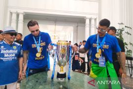 Skuad Persib juara disambut ribuan Bobotoh di Gedung Sate