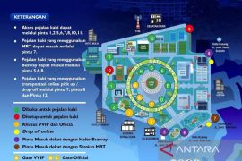 Ini akses pejalan kaki menuju GBK saat laga Timnas Indonesia lawan China, jangan salah pintu