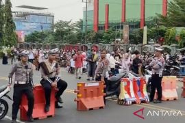800 personel Polrestabes Palembang patroli jaga semua masjid saat Idul Adha