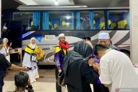Kloter 1 Debarkasi Batam asal Kepri tiba di Asrama Haji Batam