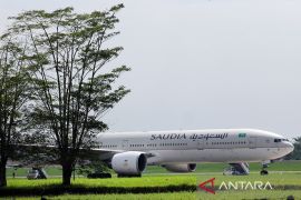 442 haji penumpang Saudia Airlines diterbangkan ke Bandara Soetta