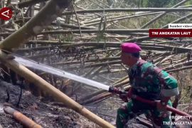 Sinergi TNI AL dan tim gabungan kendalikan kebakaran lahan di Padang