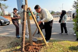 Sudin Tamhut Jakbar kembali tanam pohon di wilayah Kembangan