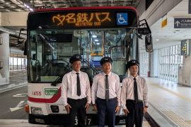 Tiga kandidat driver bus profesional dari JIDS Karanganyar, jadi sorotan media Jepang