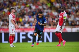 Bermain dengan 10 orang, Inter Milan taklukkan AS Monaco 2-1