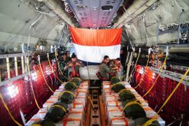 TNI telah salurkan bantuan logistik seberat 91,4 ton untuk warga Gaza