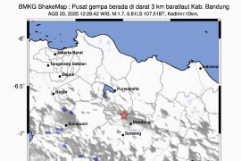 BMKG: Lima gempa terjadi di Jawa Barat dalam sehari