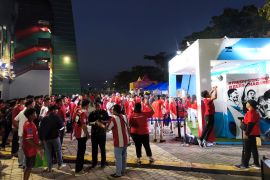 Suporter manfaatkan waktu bermain gim jelang Indonesia lawan Taiwan