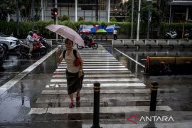 Hujan ringan diprakirakan guyur Jaksel dan Jaktim Selasa sore