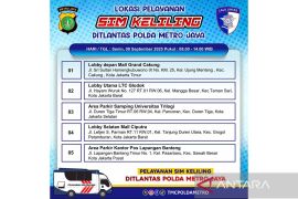 Kamis, layanan SIM keliling tersedia di lima lokasi DKI Jakarta
