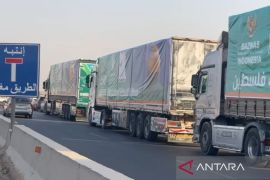 Indonesia kembali kirim 14 truk logistik bantu warga Gaza