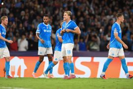 Hojlund bawa Napoli kalahkan Sporting CP 2-1