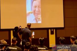 Prabowo beri suntikan semangat timnas Indonesia jelang lawan Saudi