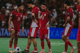 Indonesia berada di dasar klasemen Grup B Kualifikasi Piala Dunia