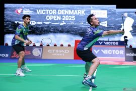 Sabar/Reza terhenti di babak 16 besar Denmark Open 2025
