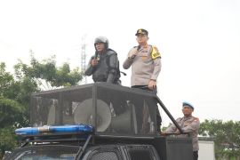 Polrestro Jakut latih kesiapsiagaan personel hadapi unjuk rasa