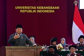 Momen Prabowo nyanyikan 