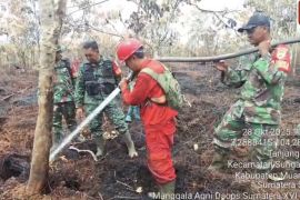 Kebakaran lahan seluas 7,32 hektare di Muara Enim padam