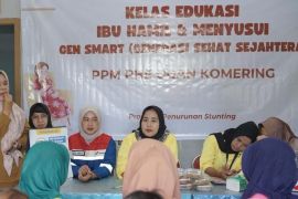 PHE Ogan Komering perkuat ketahanan keluarga dan cegah stunting lewat program "Gen Smart" di Desa Mendala