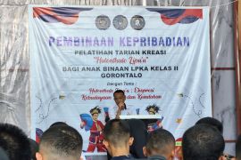LPKA Gorontalo melatih anak binaan tarian tradisional