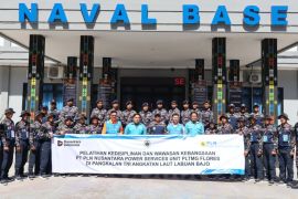 PLN melatih kedisiplinan dan wawasan kebangsaan di Lanal Labuan Bajo