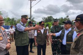 Menko PMK melakukan "ground breaking" hunian sementara bagi korban bencana Sumbar