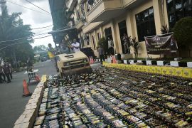 Bentuk transparansi penanganan, polisi Banten musnahkan 12 kg narkotika dan ribuan miras