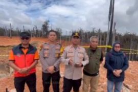 6 orang terluka, Polres Inhil olah TKP lokasi ledakan dan kebakaran pipa gas PT DGI