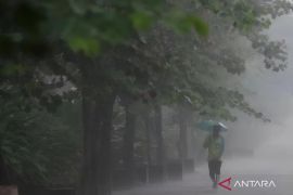 Mayoritas kota besar di Indonesia berpotensi diguyur hujan disertai petir