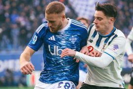 Como imbang tanpa gol lawan lawan 10 pemain Atalanta