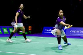 Rachel/Febi sulit beradaptasi dengan kondisi lapangan Swiss Open