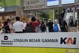 17.231 pemudik berangkat dari Stasiun Gambir pada Jumat