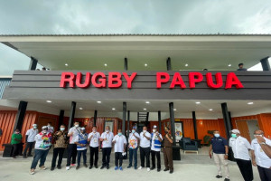 Gubernur Papua resmikan arena pertandingan rugbi