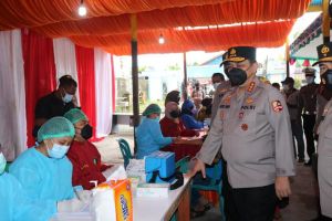 Polri percepat vaksinasi di Mimika jelang PON XX Papua