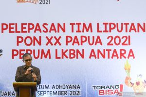 Kantor Berita ANTARA lepas keberangkatan tim peliput PON Papua