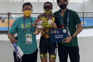 Kaltim raih medali pertama dari sepatu roda ITT putri