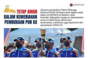 Tetap aman dalam kemeriahan pembukaan PON XX Papua