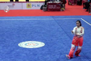 Jurus jitu tim wushu Jatim dulang medali emas