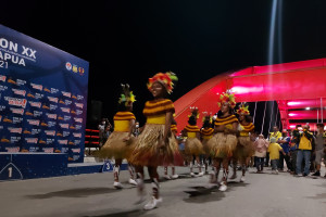 Tarian Aster tutup pelaksanaan sepatu roda PON Papua