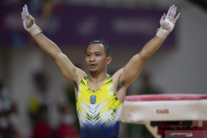 Jatim kuasai medali emas senam artistik meja lompat putra