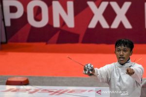 Atlet anggar putra Riau M Fuad rebut emas PON Papua