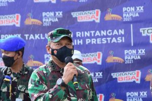 Kasau tinjau venue gantole di PON Papua