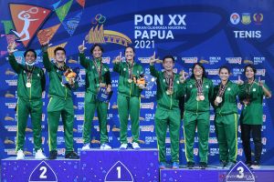 Tim tenis Jatim sabet tujuh medali emas PON