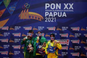 Desi Sinta sumbang emas Banten dari gulat gaya bebas 68 kg