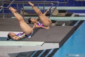 DKI Jakarta pimpin perlombaan hari pertama loncat indah