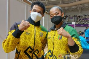 Lampung kembali sabet emas di senam aerobik berpasangan