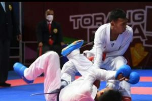 Ari Saputra sumbang emas karate untuk Lampung