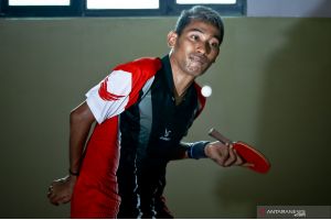 Atlet elite tenis meja bergeliat di Peparnas Papua