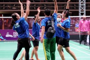 Kalahkan DKI, Jatim rebut emas final bulu tangkis beregu putri